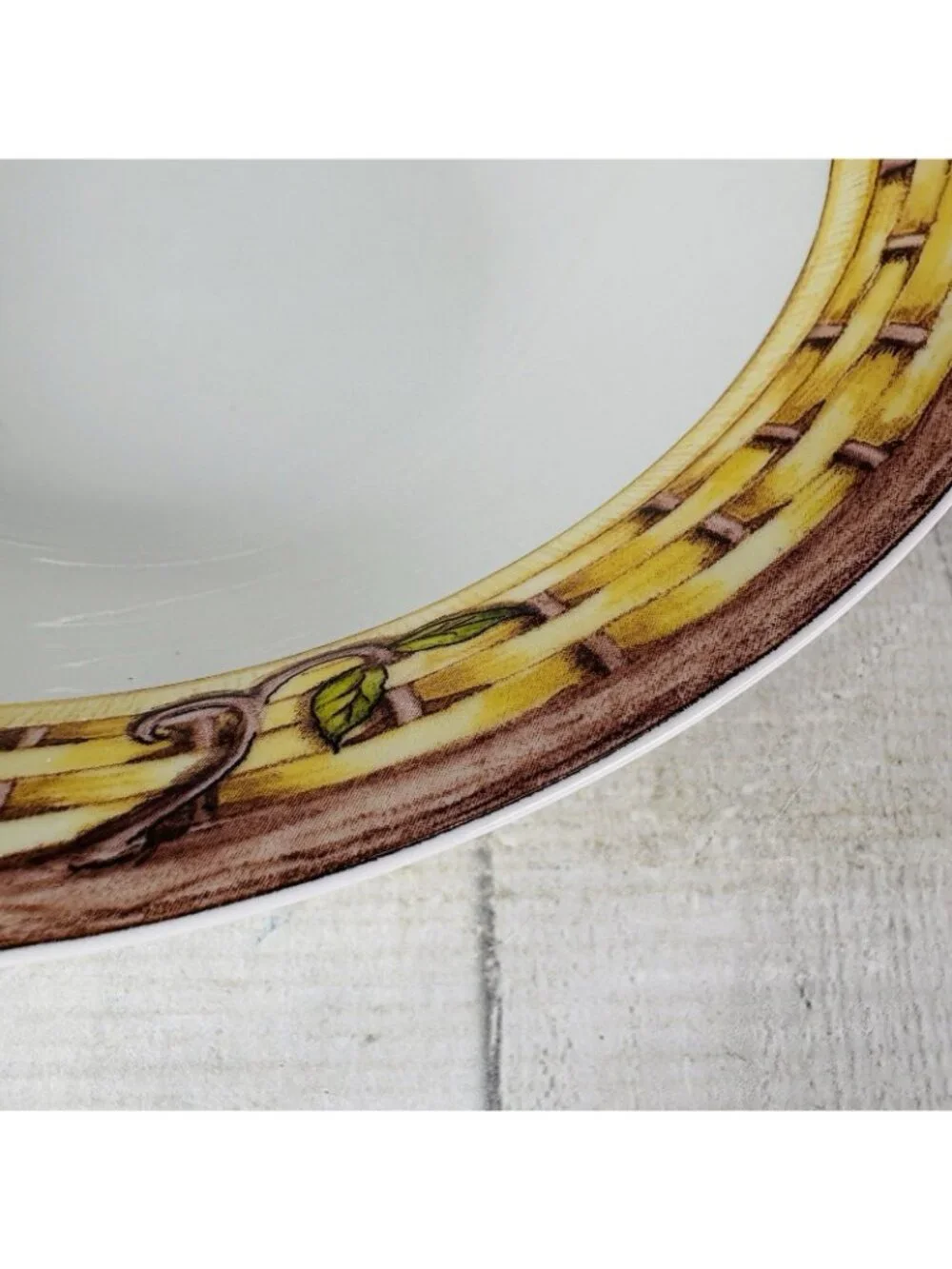 American Atelier MONKEY 5029 Jungle Bamboo Rim Porcelain 9